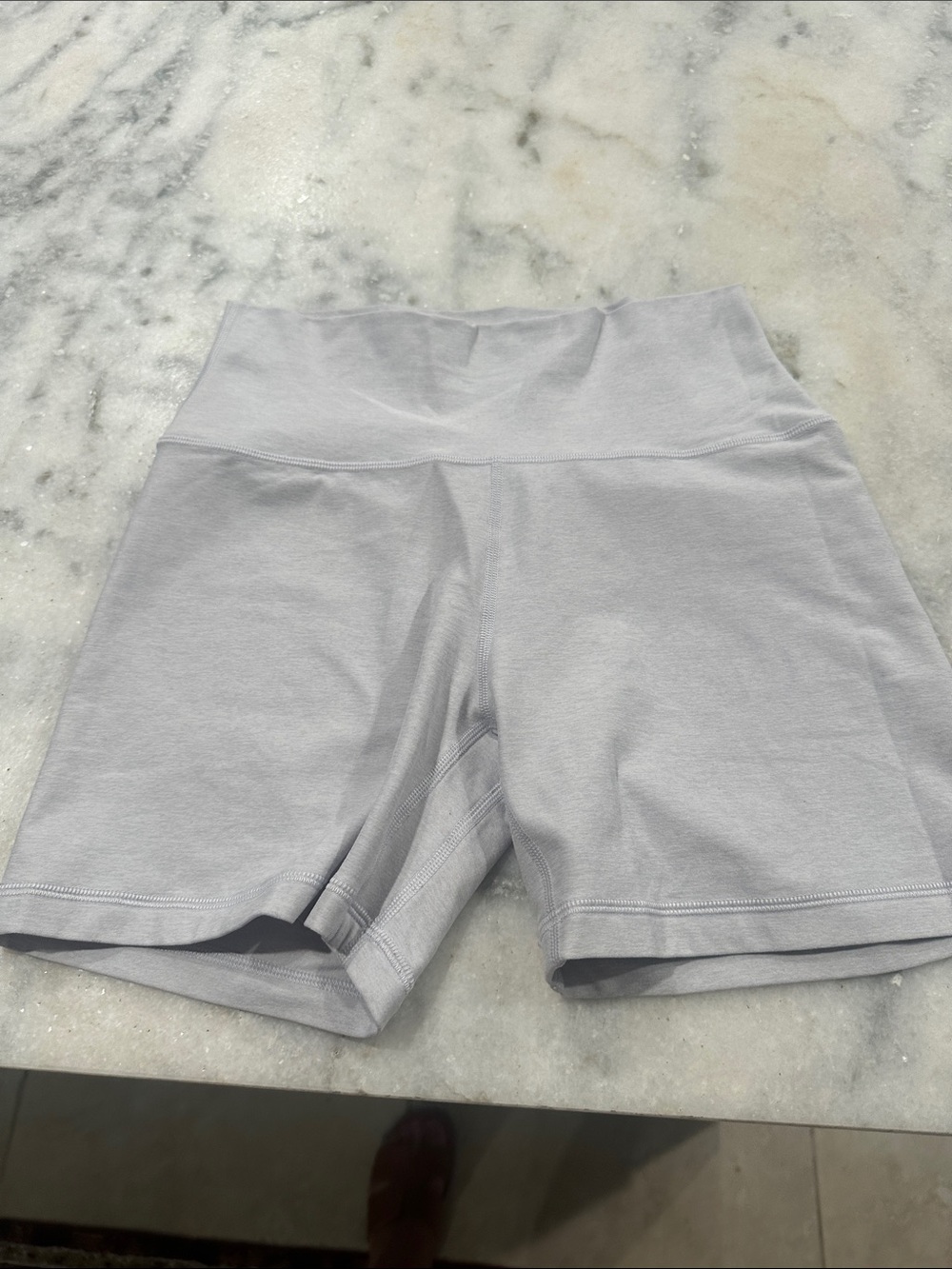 Aritzia Light Baby BlueHigh-Rise Athletic Bike Shorts